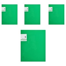 에코청운 플러스 클리어화일 A4 5p, 초록, 4개