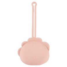 Inart 矽膠安撫奶嘴盒, 粉紅色獅子, 1個