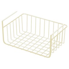 훈스픽 데스크 걸이형 수납 다용도 걸이 선반, 크림 화이트, 1개