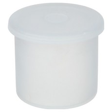 플라라 전자레인지 하이타입 실리콘 스팀홀 밀폐용기 원통형 600ml, 화이트, 1개