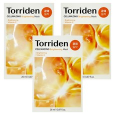 Torriden Cellmazing 維他命C亮白麵膜, 1入, 3個