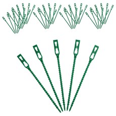 조인메이드 식물 지지대 고정 클립 녹색, 400개