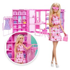 Barbie 芭比 娃娃 + 時尚夢想衣櫥配件組