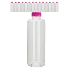 미르코리아 투명 페트병, 보라(브릿지캡), 15개, 1L