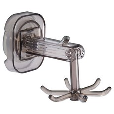 아케이바이 다용도 고급형 무타공 회전걸이, 투명블랙, 1개