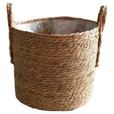 코스넬 라탄 화분 바구니, 1개, 원색