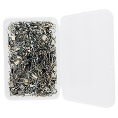 입질공방 인터락 스테인리스 니켈도금 대용량 스냅도래, 1개, 100개입