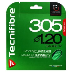 테크니화이버 305 스쿼시 스트링, 그린, 1개