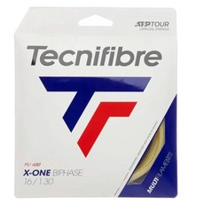 Tecnifibre X-One Biphaze 圓形網球線, 自然色, 1個