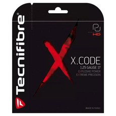 Tecnifibre X code 圓形網球線, 黑色, 1個
