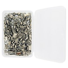 입질공방 인터락 스테인리스 니켈도금 대용량 스냅도래, 1개, 50개입