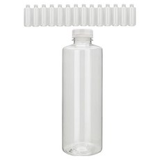 미르코리아 화이트캡 투명 페트병, 15개, 1L