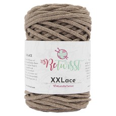 retwisst XXLace再生棉混紡編織繩線, 深米色, 1件