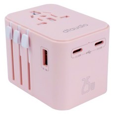 DTAudio 萬國旅行充電器 25W GA-NPD25-PK, 粉色, 1個