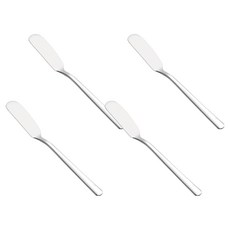 블룸홈 스테인리스304 버터 잼 나이프, 실버, 4개