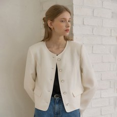 ourhope 女款流線粗花呢外套