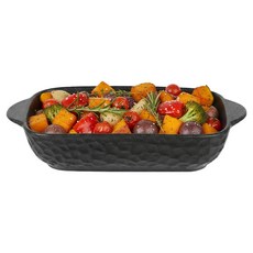 플라라 도자기 오븐 그라탕 볼, 블랙, 1개