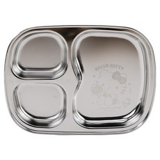 릴팡 헬로키티 데일리 3구 올스텐 간식식판, 1개, 단품