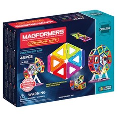 MAGFORMERS 設計師嘉年華 46p, 混合顏色, 1個