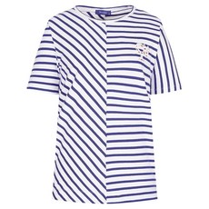 올리비아하슬러 여성용 언발 레이어드 스트라이프 티셔츠 OHDM-TS120
