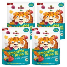 홀레 유기농 스무디 동결건조칩 프룻 & 베지, 15g, 4개
