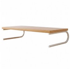 더플로우커머스 모니터 받침대 소형, 흰색프레임 + 베이지