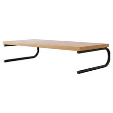 더플로우커머스 모니터 받침대 대형, 검정프레임 + 베이지