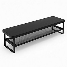 더플로우커머스 서랍형 모니터 받침대 너비 82cm, 블랙