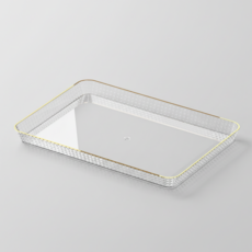 Kusso 金邊託盤, 透明