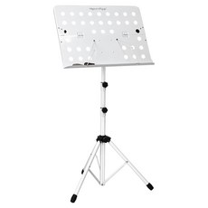 마이티킹 반으로 접히는 휴대용 악보 보면대 MUS75, 화이트, 1개