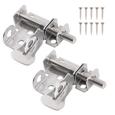 철물대장 소형 빗장 스텐 좌우호환형, 2개, 실버