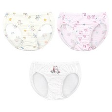 Maykids 無螢光 花漾夢境 莫代爾三角內褲 3件組