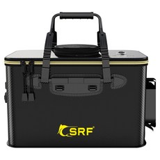 SRF 可折疊多用途多功能誘餌桶 PRO 50型 PRO, 黑色