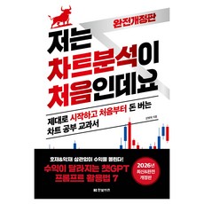 저는 차트분석이 처음인데요(2026):제대로 시작하고 처음부터 돈 버는 차트 공부 교과서, 한빛비즈, 강병욱