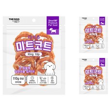 더독 강아지 터키츄 링 타입 간식 S 10p, 3개