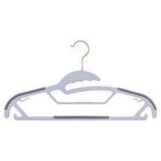 온지 압축 논슬립 다용도 옷걸이, 노르웨이 블루, 5개