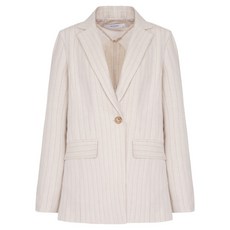 올리비아하슬러 여성용 린넨혼방 세로 스트라이프 자켓 OHDMJK203