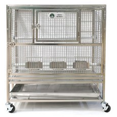 리프패럿 스테인리스 새장 앵보장 V, 은색, 1개