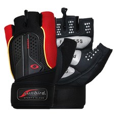 썬버드 피트니스 헬스장갑 SB825, 레드, 1세트