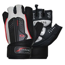 썬버드 헬스장갑 SB825, 그레이, 1세트