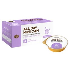 캣퓨어 고양이 올데이 유산균 미니 장건강 헤어볼배출 도움 기능성 습식 간식캔, 8개, 30g, 혼합맛(치킨/참치)