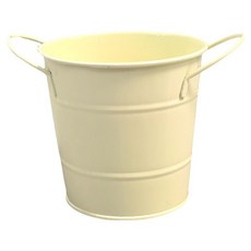 탑피아 철제 미니 양동이형 연필꽂이, 유백색, 1개