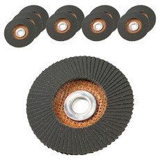 창성연마 적평 일반금속용 320방 파워 골드 디스크 날개페파 100mm, 10개