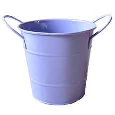 탑피아 철제 미니 양동이형 연필꽂이, 밝은 보라색, 1개