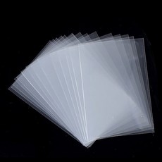 문구담 카드 프로텍터 비닐 슬리브 01 오픈형 0.1 x 58 x 89 mm, 투명, 400개
