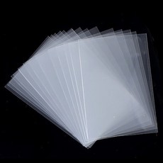 문구담 카드 프로텍터 비닐 슬리브 07 오픈형 0.2 x 65 x 90 mm, 투명, 400개