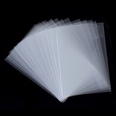 문구담 카드 프로텍터 비닐 슬리브 05 오픈형 0.1 x 65 x 90 mm, 투명, 400개 투명, 400개
