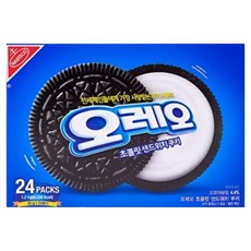 OREO 奧利奧 白奶油巧克力夾心餅乾 24入, 1.2kg, 1個