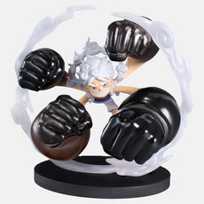 반프레스토 원피스 월드 콜렉터블 피규어 스페셜 몽키 D 루피 기어5 고무고무 던 개틀링 피규어, 1개