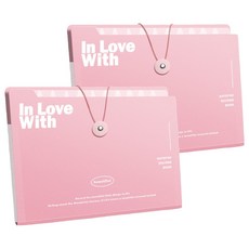 델리리움 예쁜 색감 대용량 아코디언 서류 A4 파일 케이스 8단 32 x 25 cm, 핑크, 2개